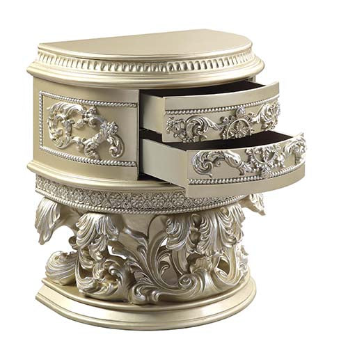 Wooden Hand Curved Royal Night Stand  | Wooden City Crafts