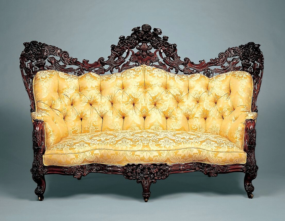 Wooden Victorian Style Heavy Back Carved Sofa | Wooden City Crafts