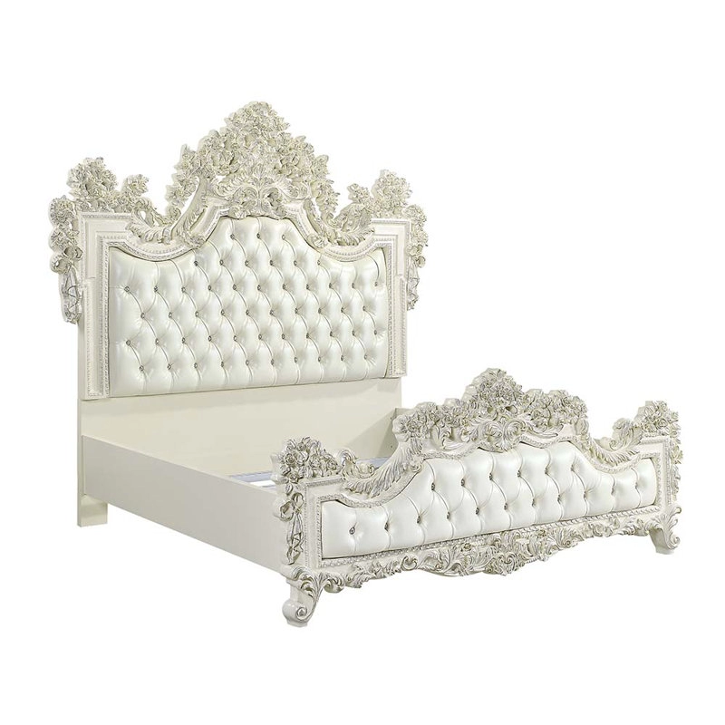 Silver Lavasa Style Antique Carving Bed | Wooden City Crafts