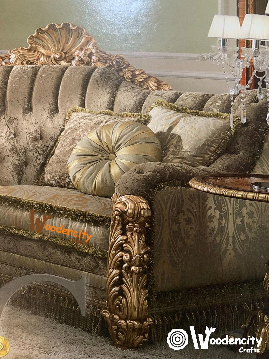 Luxury Deep Carving Sofa Italian Style | Wooden City Crafts