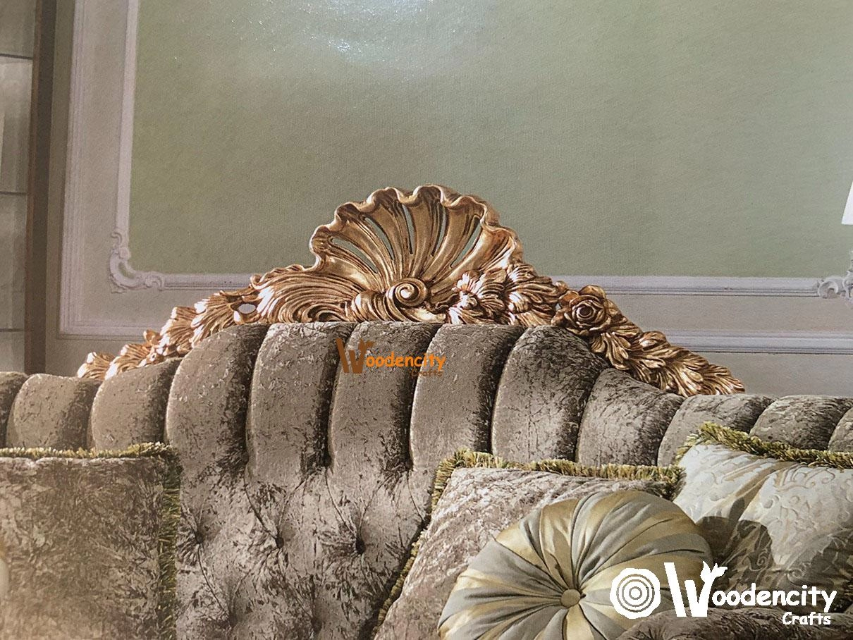 Luxury Deep Carving Sofa Italian Style | Wooden City Crafts