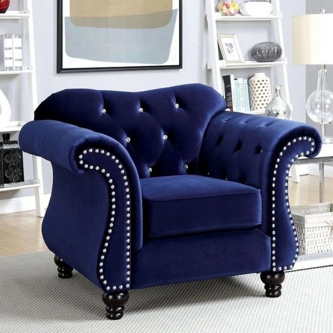 Modern 3 Seater Sofa Set Blue | Wooden City Crafts