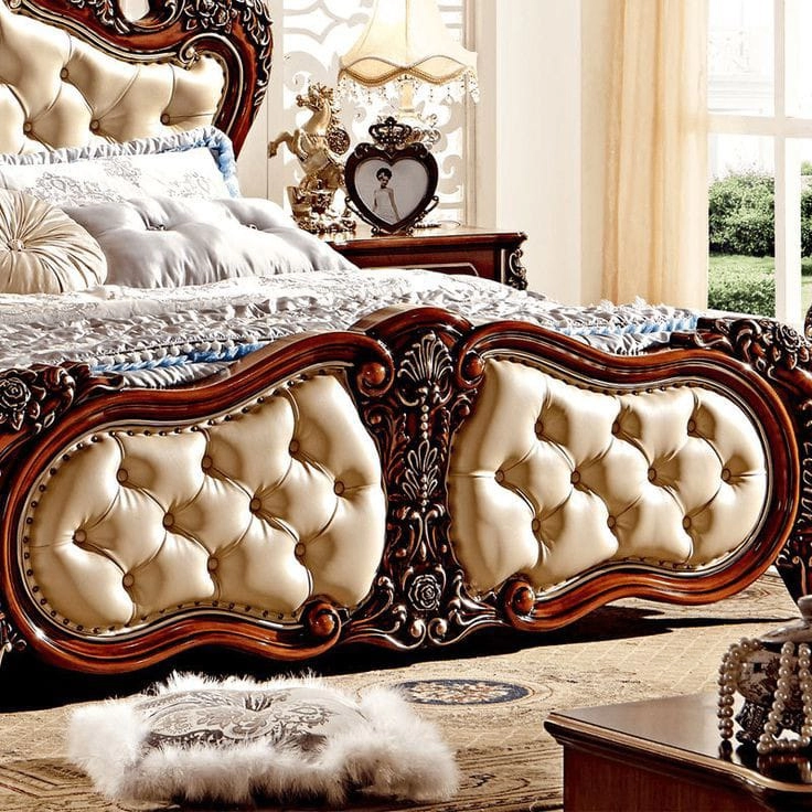 Classic Wooden Carved Bed | Wooden City Crafts