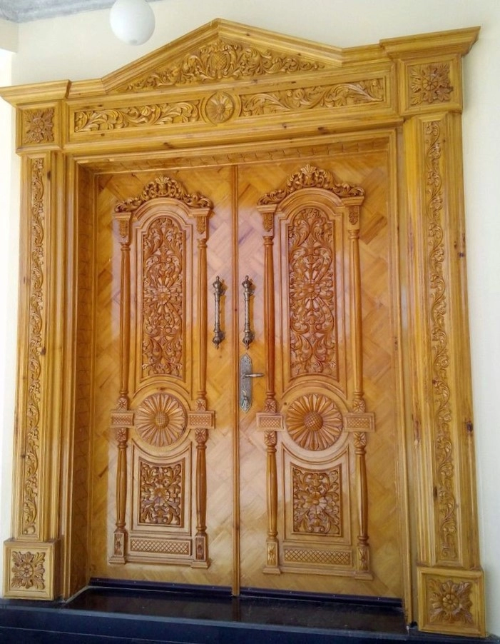 Carving Door | Carving Double Door - Wooden City Crafts