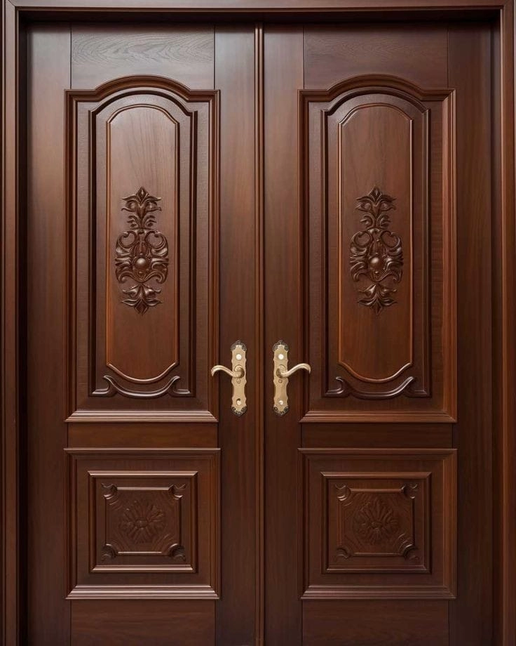 Wooden Carved Double Doors | Wooden City Crafts