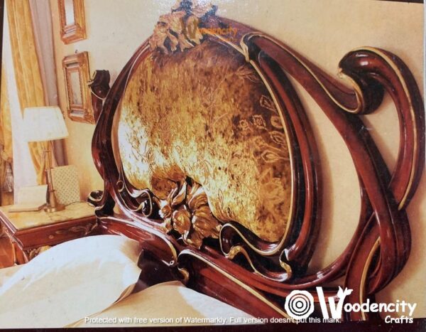 Elegant Wooden Carved Bed | Wooden City Crafts