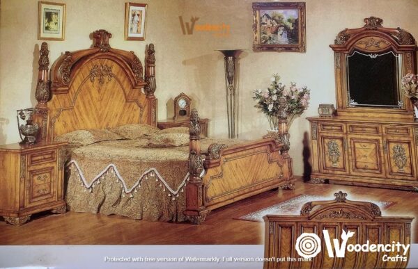 Classic Wooden Carved Bedroom Set | Wooden City Crafts