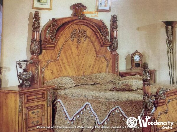 Classic Wooden Carved Bedroom Set | Wooden City Crafts