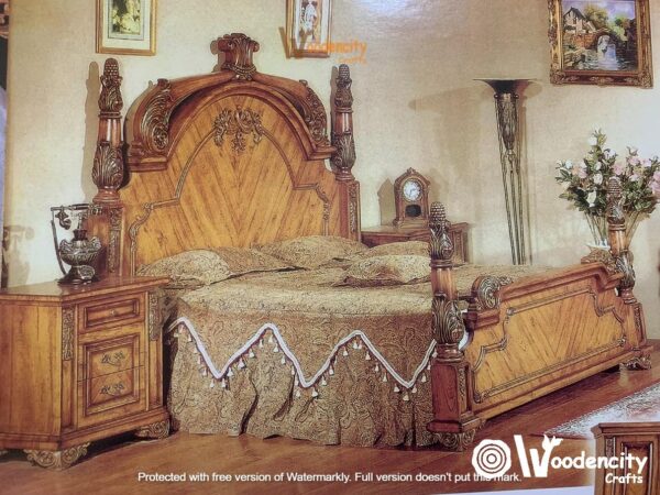 Classic Wooden Carved Bedroom Set | Wooden City Crafts