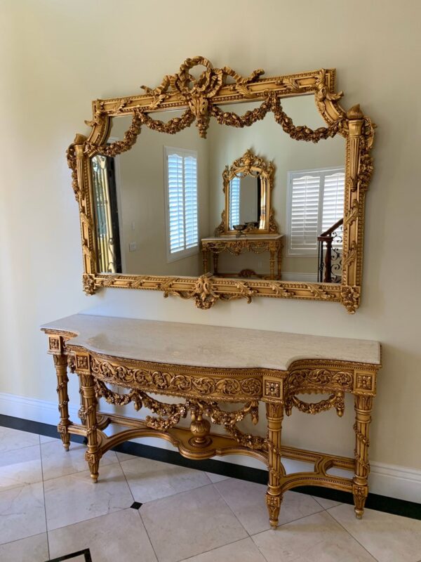 Wooden Royal Classic Carved Console Frame | Wooden City Crafts