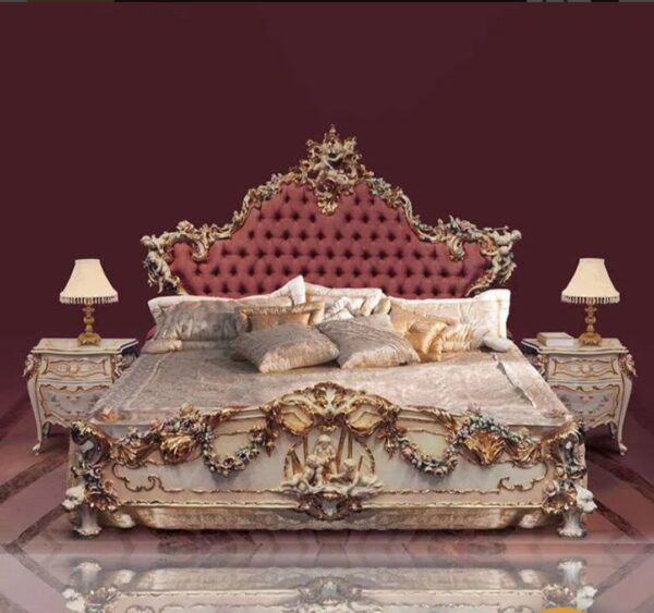 Wooden Royal Saharanpur Carving Maharaja Bed | Wooden City Crafts