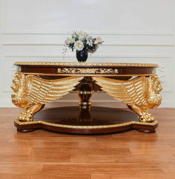 Wooden Royal Design Hand Carved Table | Wooden City Crafts