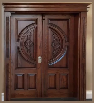 Wooden Hand Carving Double Door | Wooden City Crafts