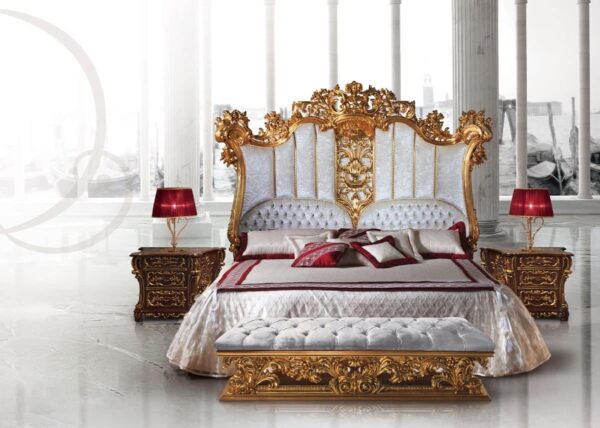 Mumbai Luxury Carving Designer Bed | Wooden City Crafts