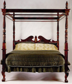 European Style Wooden Carved Four Poster Bed | Wooden City Crafts