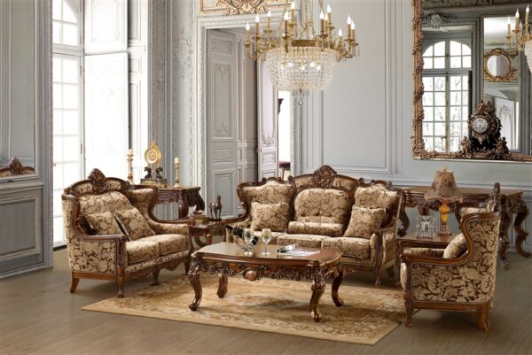 Luxury Carved 6 Seater High Back Sofa Set  | Wooden City Crafts