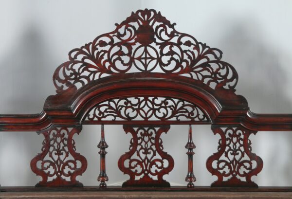 Antique Jaipur Style Carved Poster Bed | Wooden City Crafts