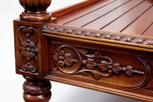 Canberra Style Antique Carved Poster Bed | Wooden City Crafts