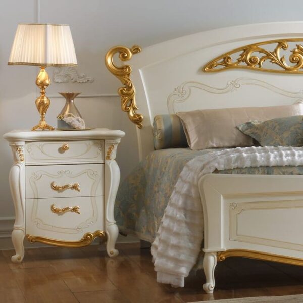 French Style Luxury Carved Crown Bed | Wooden City Crafts