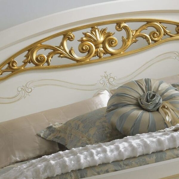 French Style Luxury Carved Crown Bed | Wooden City Crafts