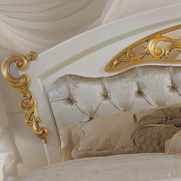 French Style Luxury Carved Crown Bed | Wooden City Crafts