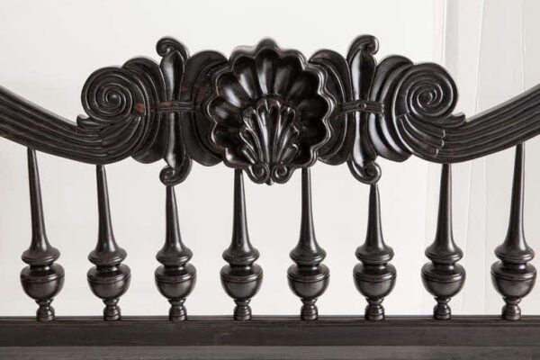 Indian Vintage Style Carved Canopy Bed | Wooden City Crafts