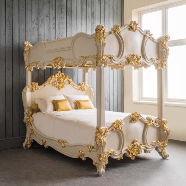 Luxury European Style Four Poster Bed | Wooden City Crafts