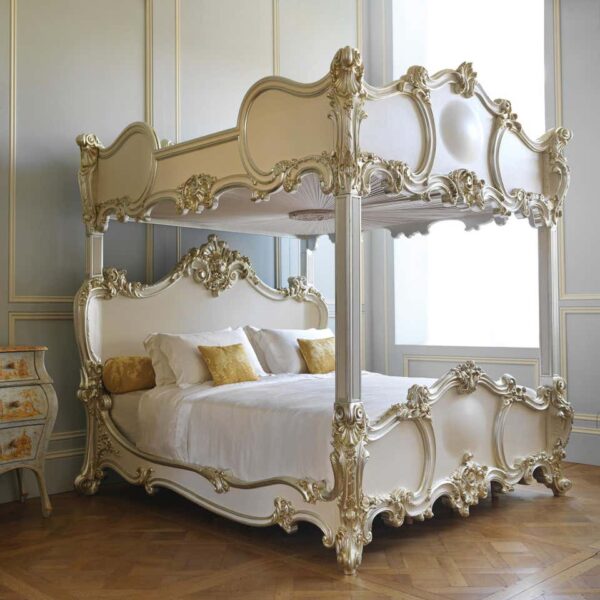 Luxury European Style Four Poster Bed | Wooden City Crafts