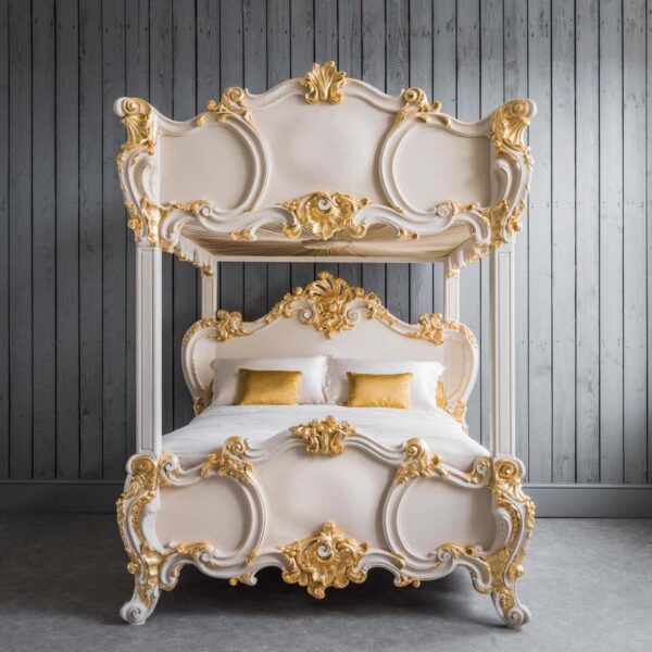 Luxury European Style Four Poster Bed | Wooden City Crafts