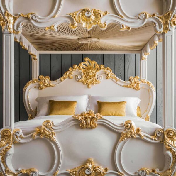 Luxury European Style Four Poster Bed | Wooden City Crafts