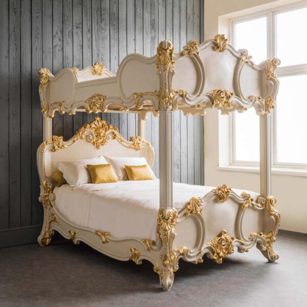 Luxury European Style Four Poster Bed | Wooden City Crafts