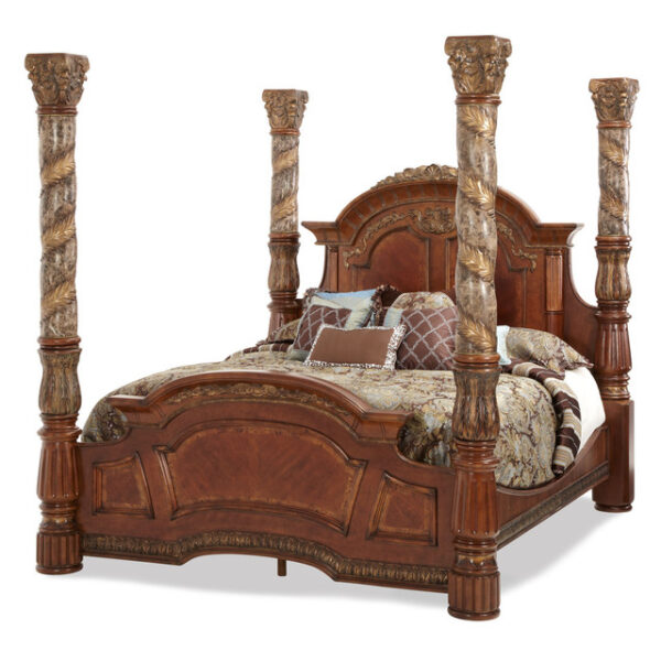 Elizabeth 1865 Carved Poster Bed | Wooden City Crafts