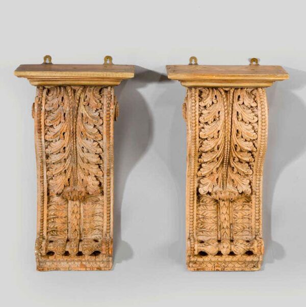 Wooden Carved Wall Bracket - Wooden City Crafts