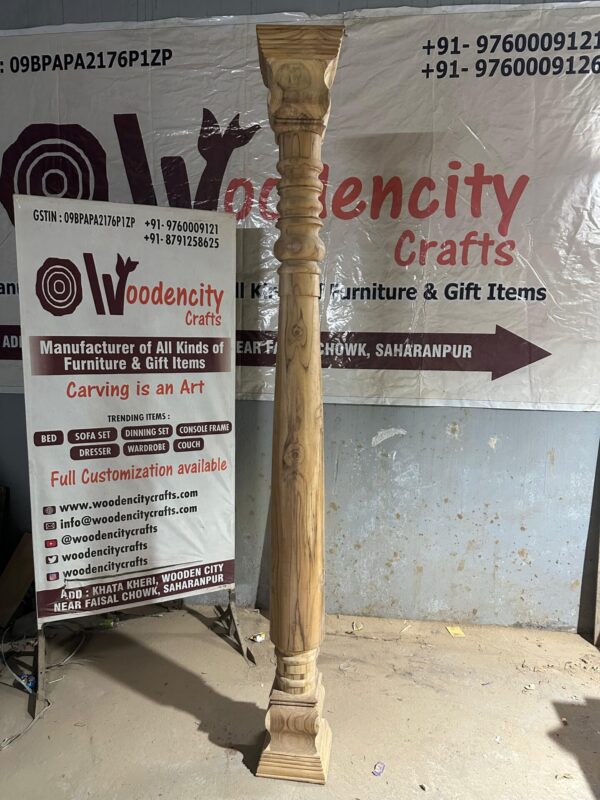 Chettinad Wooden Pillar | Woodencity Crafts